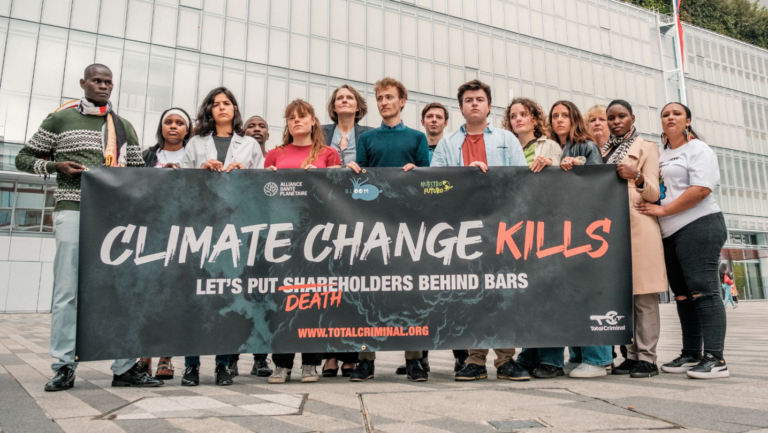 THE GREEN CONNECTION IN FRANCE, WITH SA SMALL-SCALE FISHERS, SUPPORTING A CRIMINAL CLIMATE CHANGE COMPLAINT AGAINST TOTALENERGIES